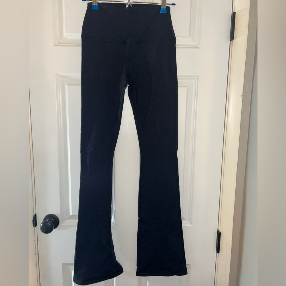 Alo black high waist flare leggings. Size S.